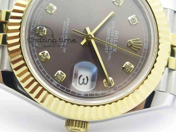 Dial Bracelet Maker II Jubilee SS 41mm Best Edition Diam YG A2813 Gray On BP DateJust 0224